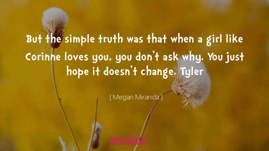 Megan Miranda Quotes: But the simple truth was