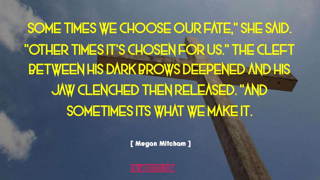 Megan Mitcham Quotes: Some times we choose our