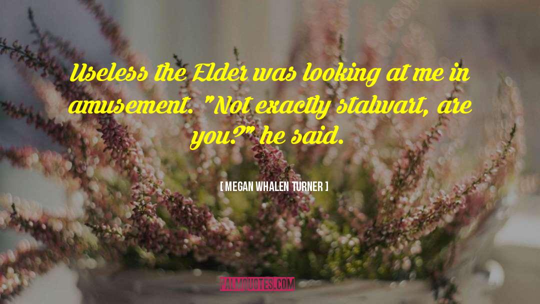 Megan Whalen Turner Quotes: Useless the Elder was looking