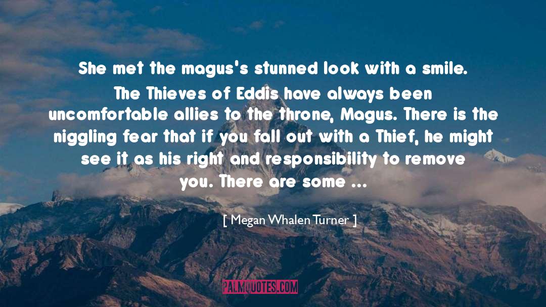 Megan Whalen Turner Quotes: She met the magus's stunned