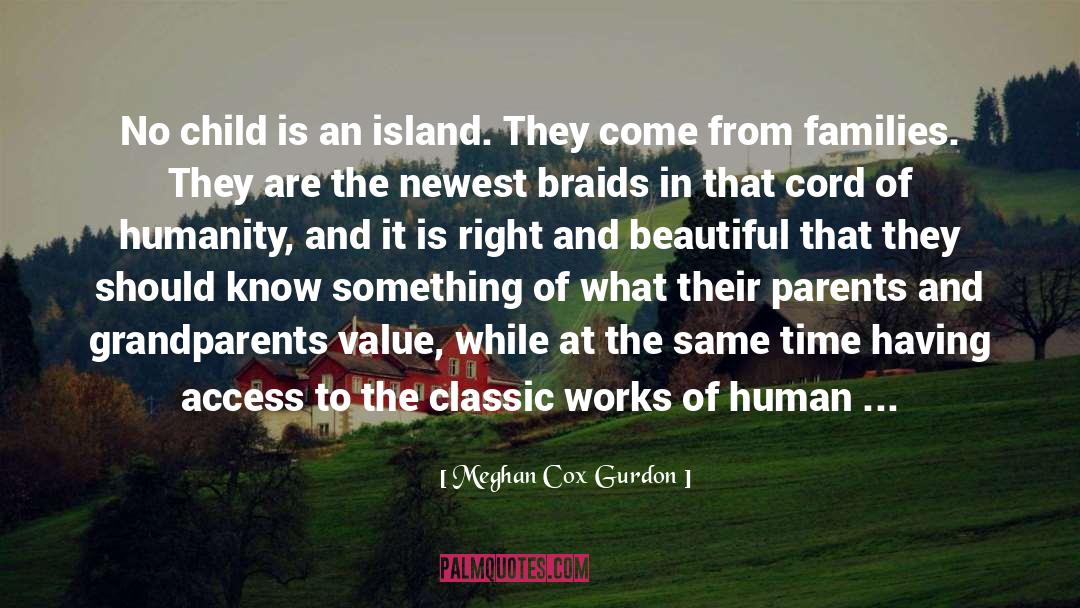 Meghan Cox Gurdon Quotes: No child is an island.