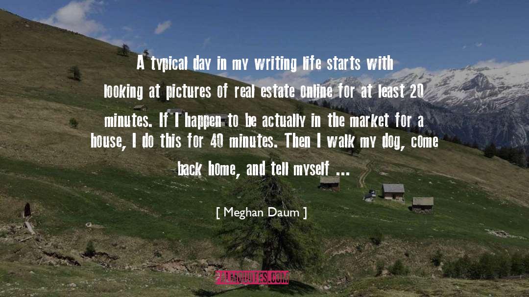 Meghan Daum Quotes: A typical day in my