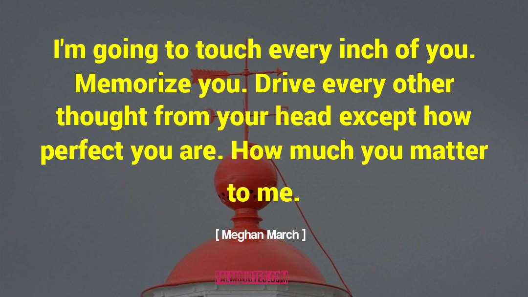 Meghan March Quotes: I'm going to touch every