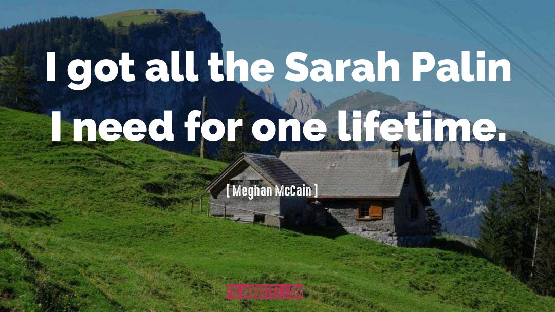 Meghan McCain Quotes: I got all the Sarah