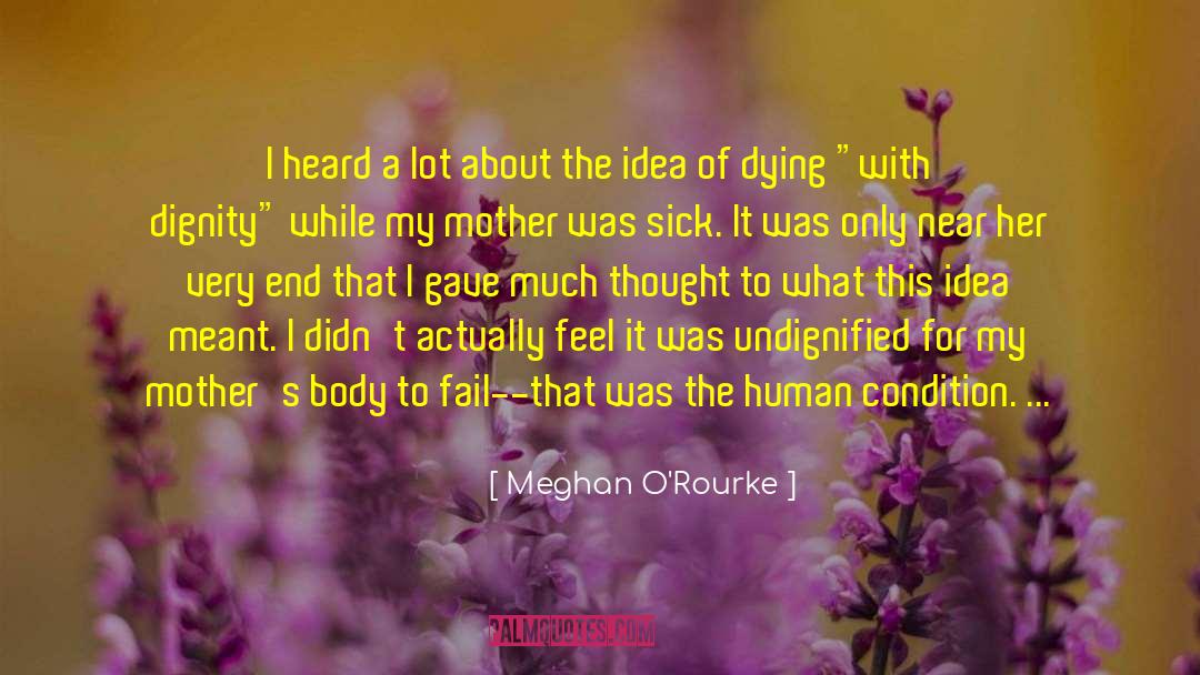 Meghan O'Rourke Quotes: I heard a lot about
