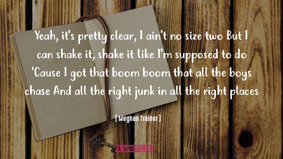 Meghan Trainor Quotes: Yeah, it's pretty clear, I