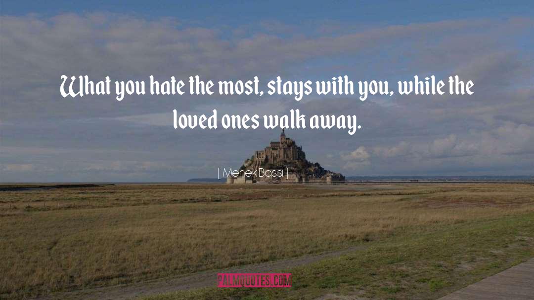 Mehek Bassi Quotes: What you hate the most,