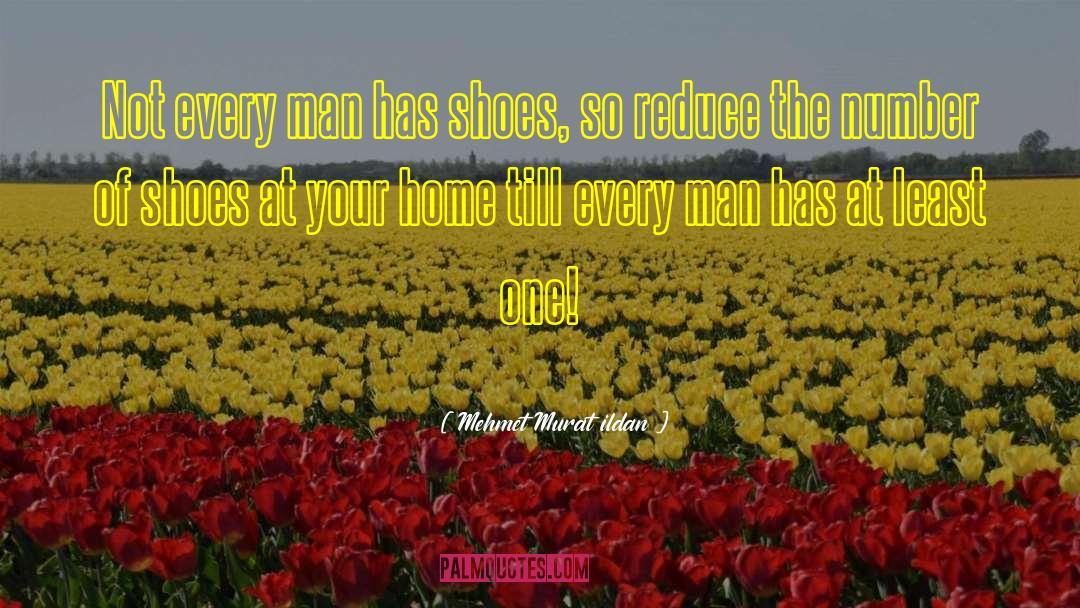 Mehmet Murat Ildan Quotes: Not every man has shoes,