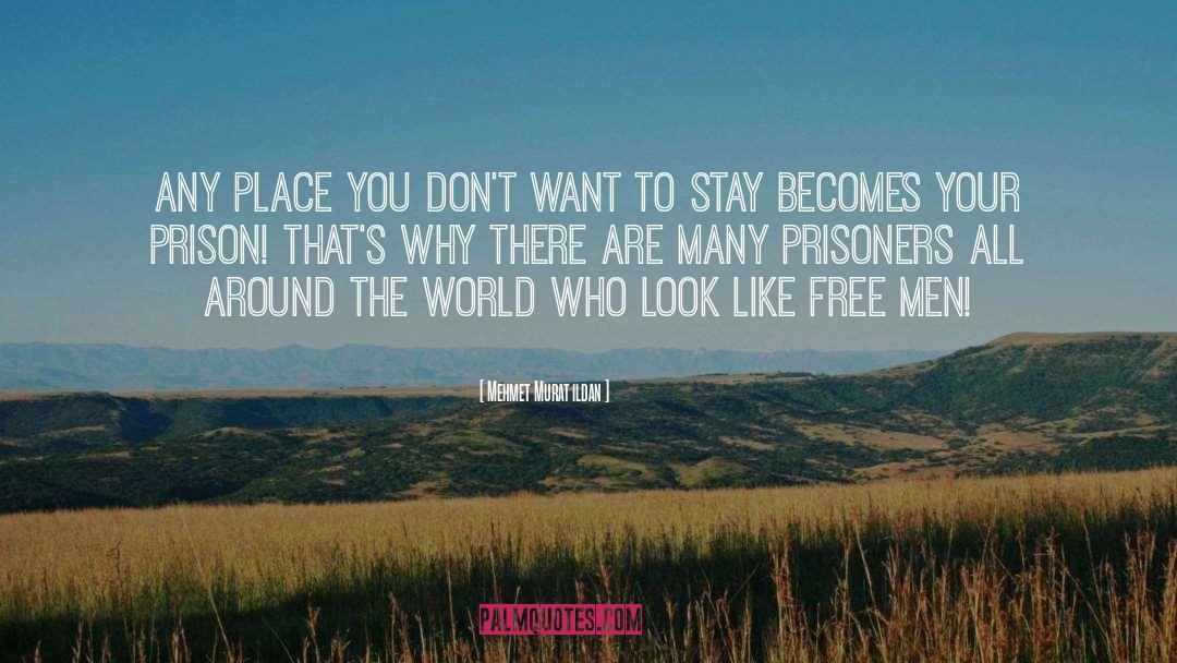 Mehmet Murat Ildan Quotes: Any place you don't want
