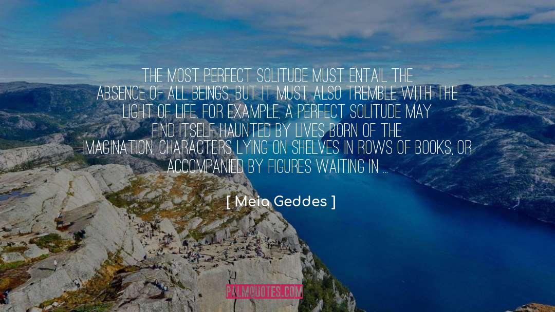 Meia Geddes Quotes: The most perfect solitude must