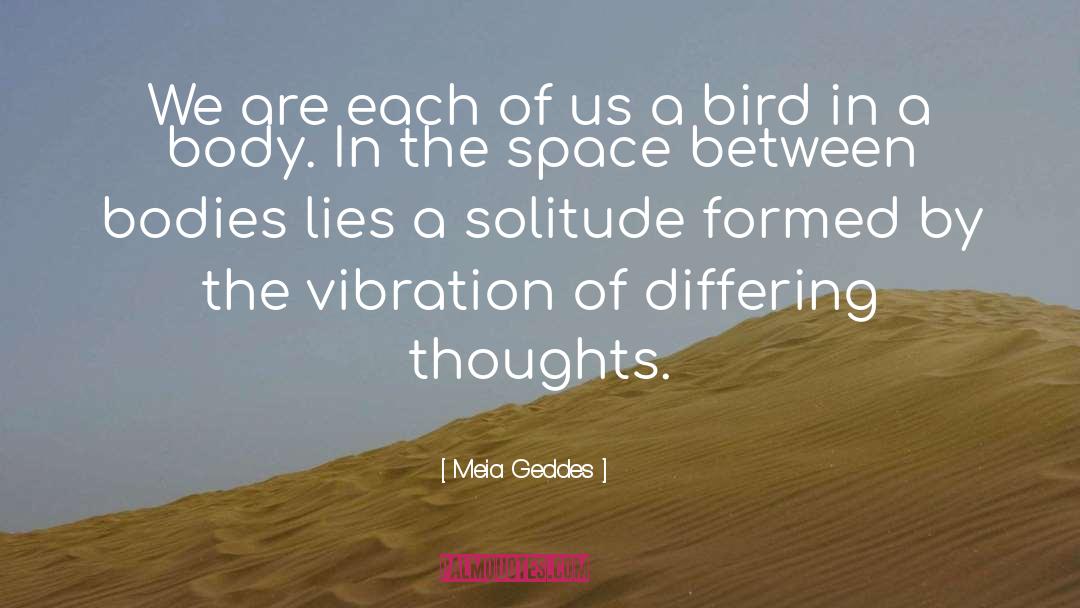 Meia Geddes Quotes: We are each of us