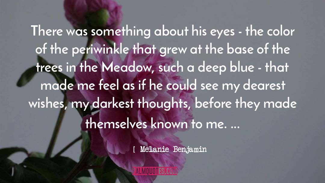 Melanie Benjamin Quotes: There was something about his