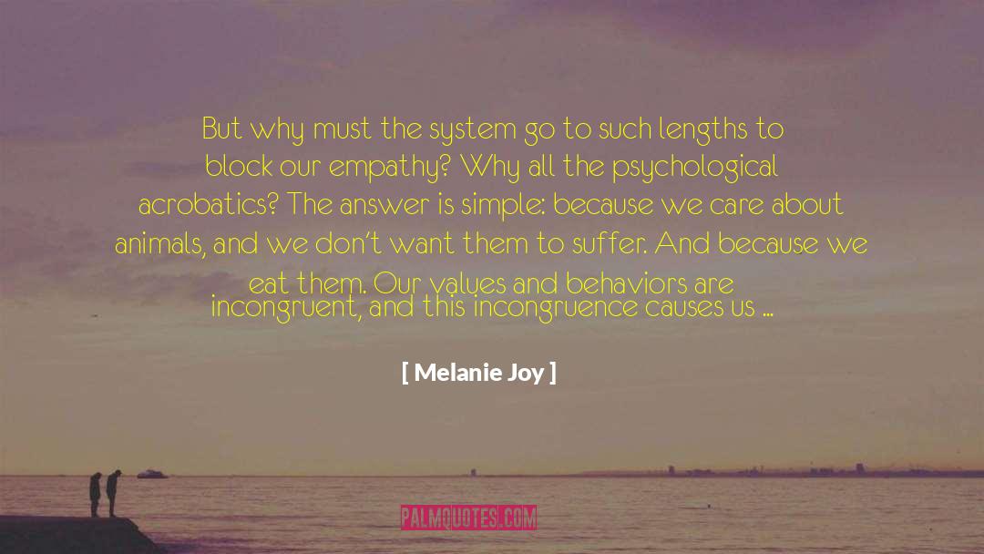 Melanie Joy Quotes: But why must the system