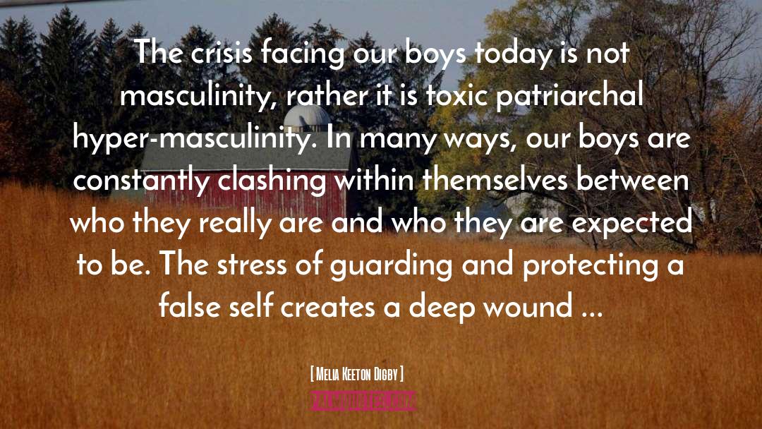 Melia Keeton Digby Quotes: The crisis facing our boys