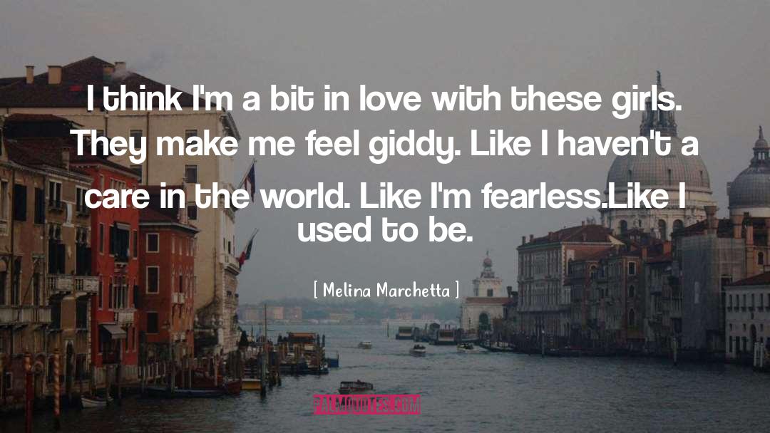 Melina Marchetta Quotes: I think I'm a bit