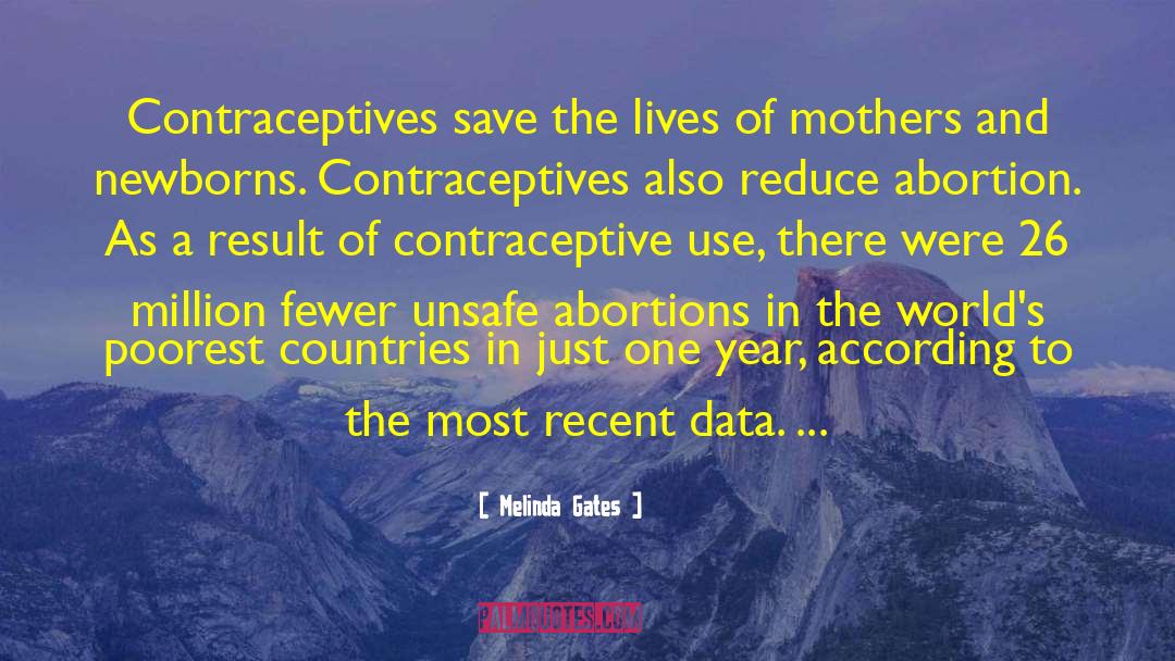 Melinda Gates Quotes: Contraceptives save the lives of