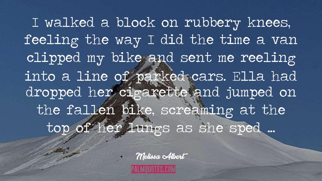 Melissa Albert Quotes: I walked a block on