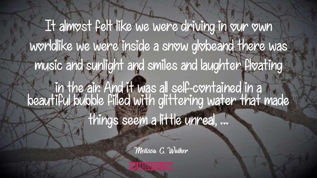 Melissa C. Walker Quotes: It almost felt like we