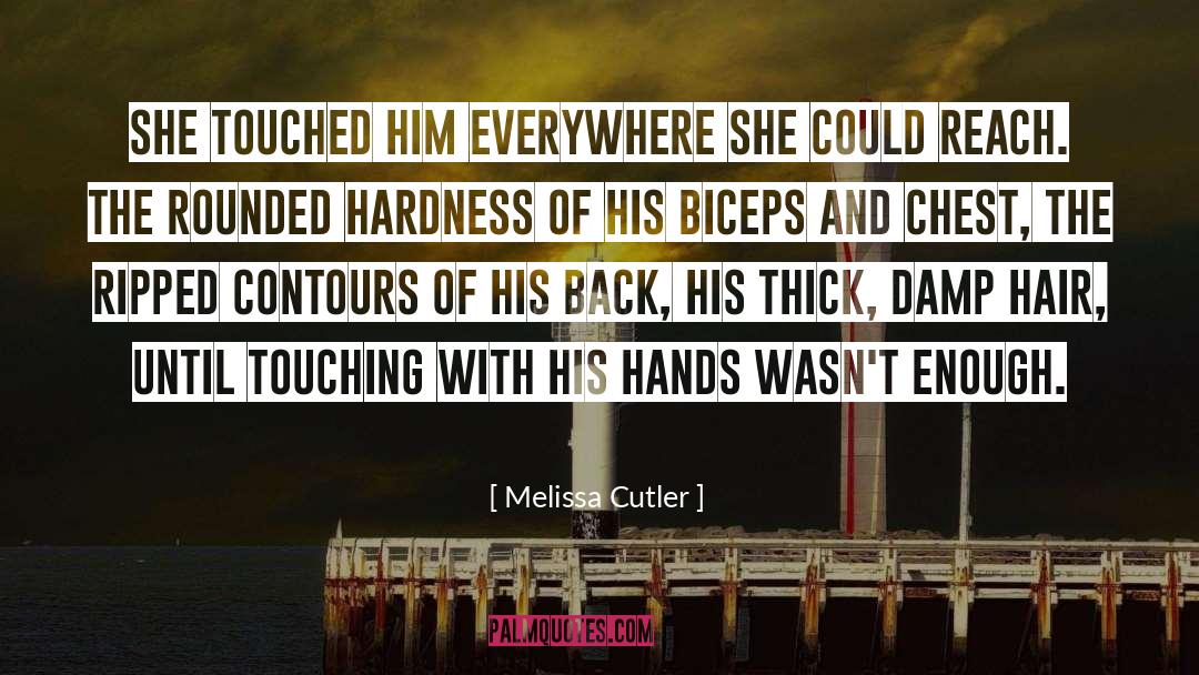 Melissa Cutler Quotes: She touched him everywhere she