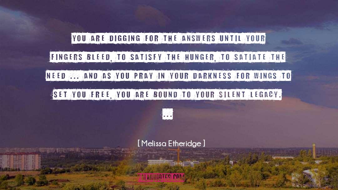 Melissa Etheridge Quotes: You are digging for the