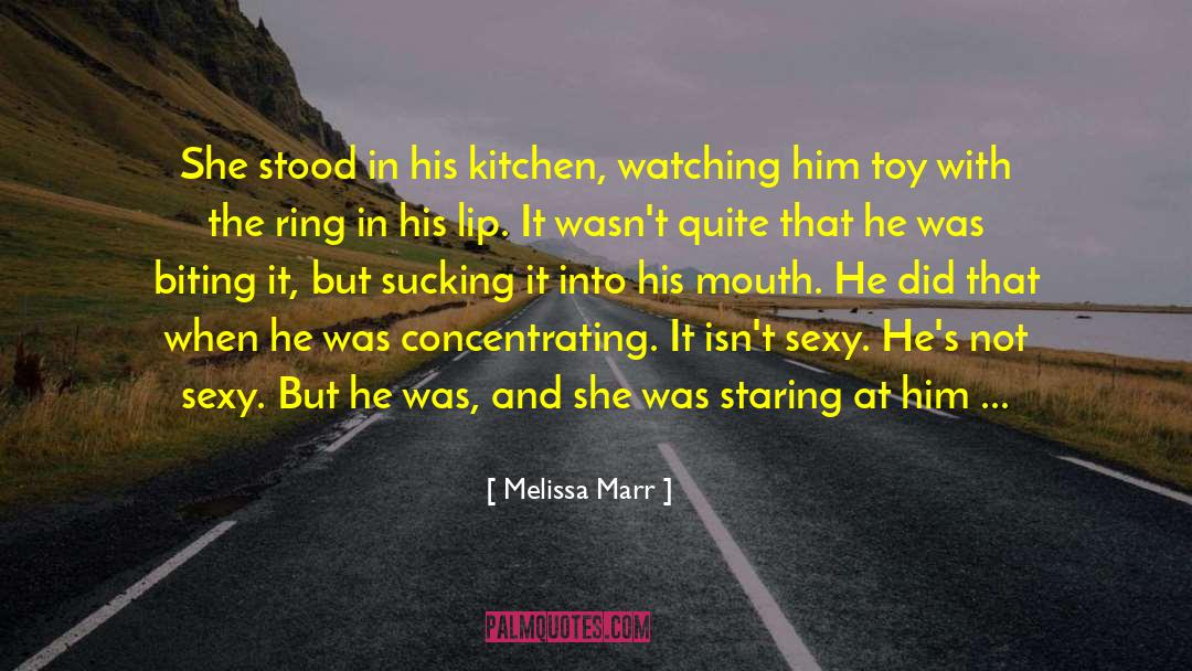 Melissa Marr Quotes: She stood in his kitchen,