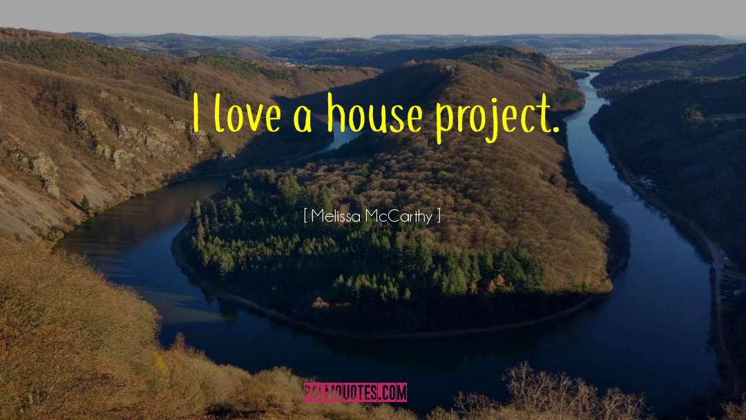 Melissa McCarthy Quotes: I love a house project.