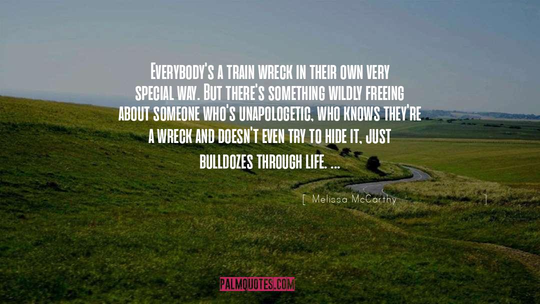 Melissa McCarthy Quotes: Everybody's a train wreck in