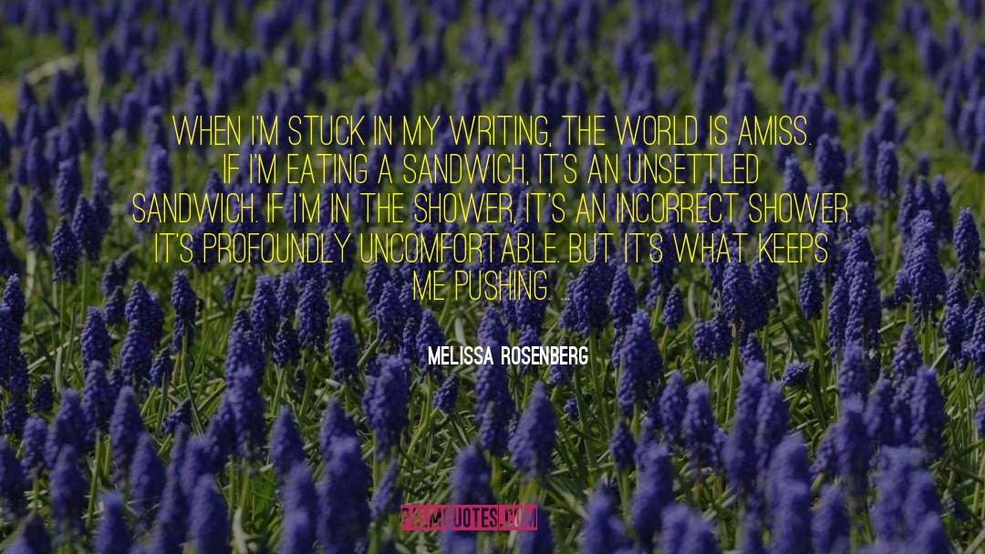 Melissa Rosenberg Quotes: When I'm stuck in my