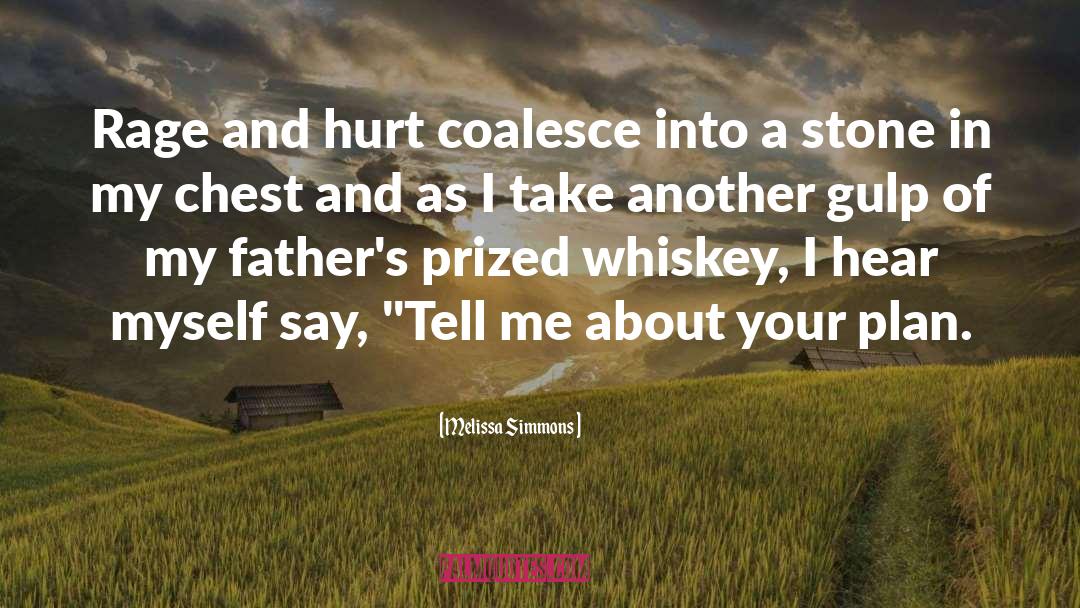 Melissa Simmons Quotes: Rage and hurt coalesce into