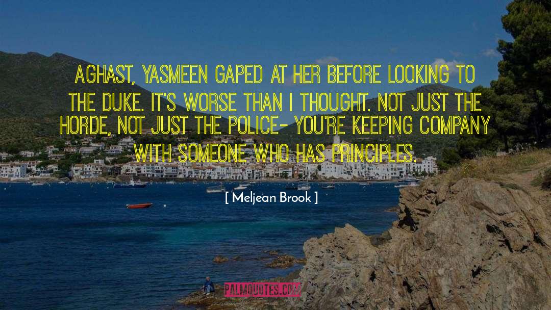 Meljean Brook Quotes: Aghast, Yasmeen gaped at her