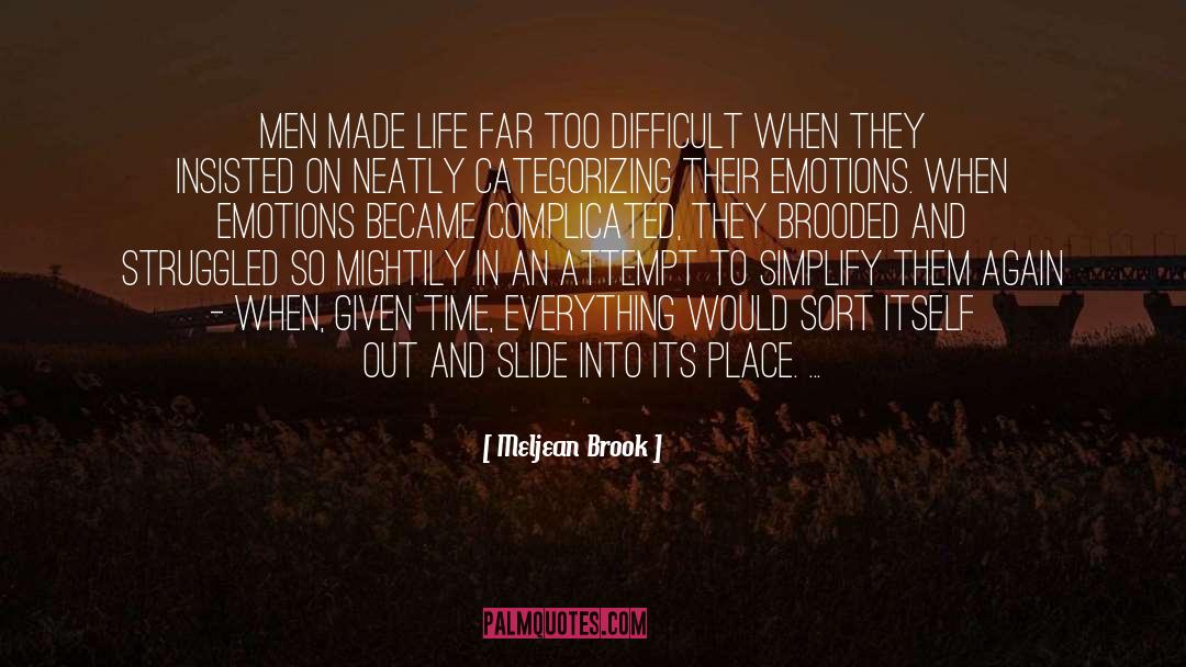 Meljean Brook Quotes: Men made life far too