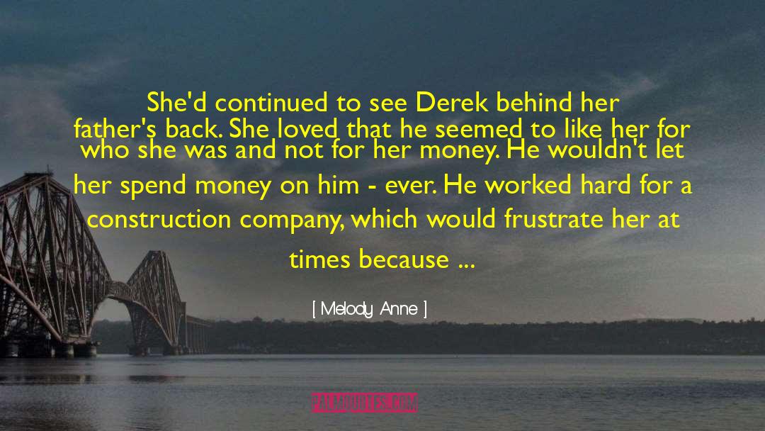 Melody Anne Quotes: She'd continued to see Derek