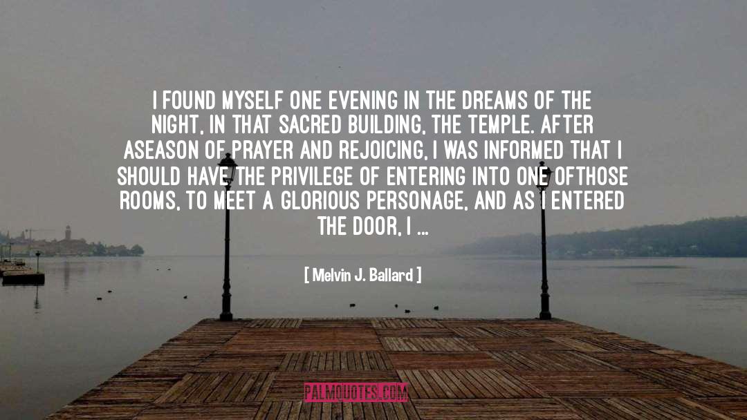 Melvin J. Ballard Quotes: I found myself one evening