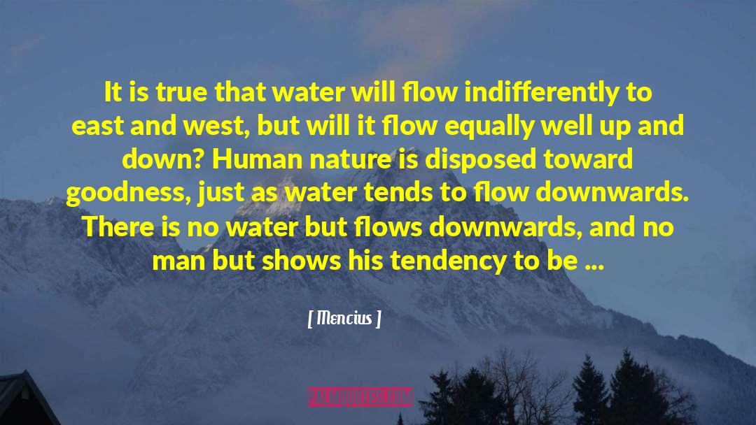 Mencius Quotes: It is true that water