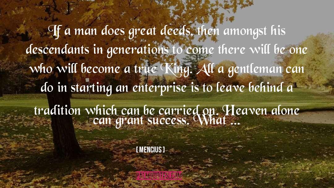 Mencius Quotes: If a man does great