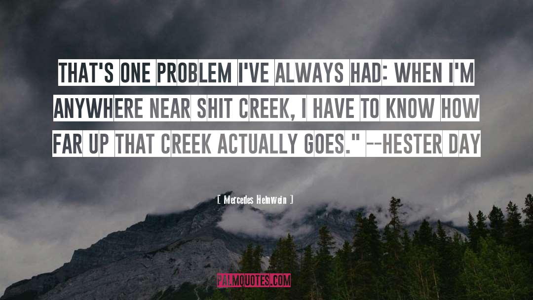 Mercedes Helnwein Quotes: That's one problem I've always