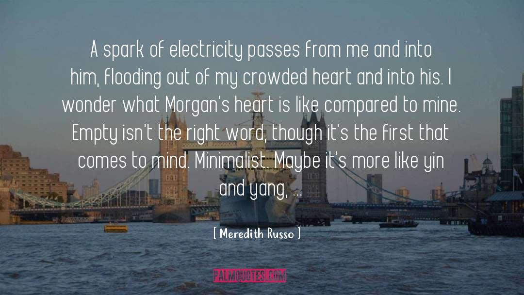 Meredith Russo Quotes: A spark of electricity passes