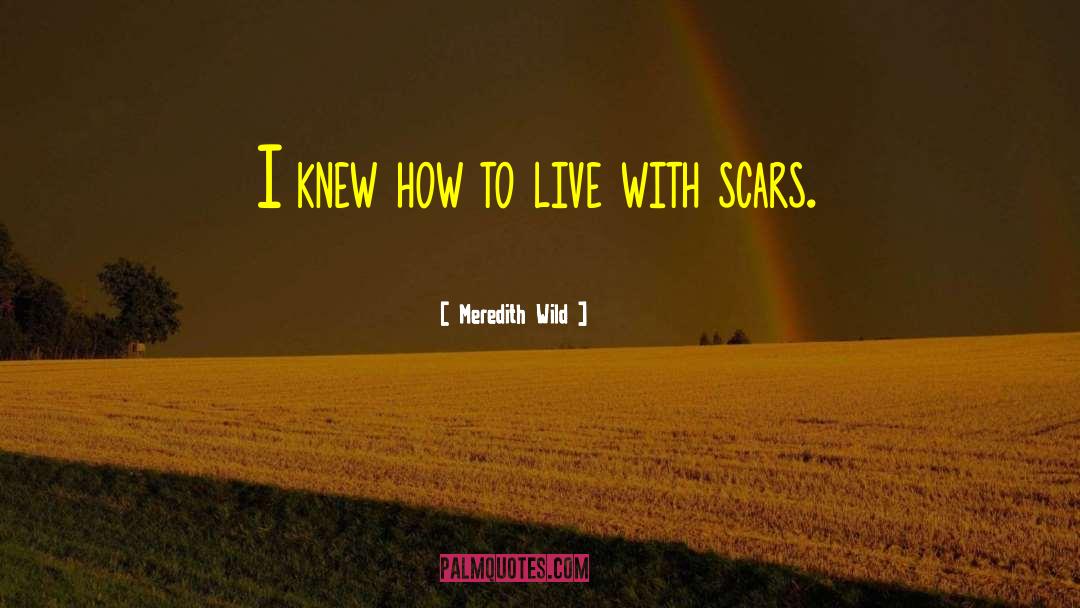 Meredith Wild Quotes: I knew how to live