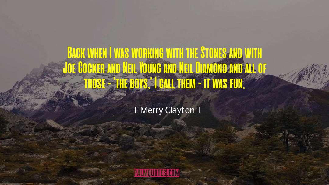 Merry Clayton Quotes: Back when I was working