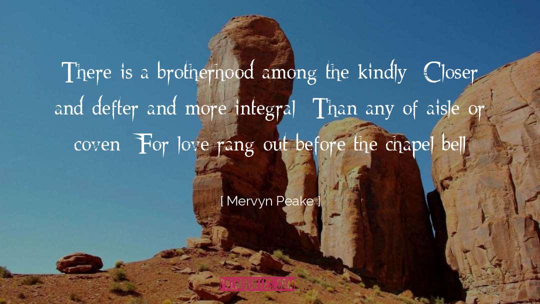 Mervyn Peake Quotes: There is a brotherhood among