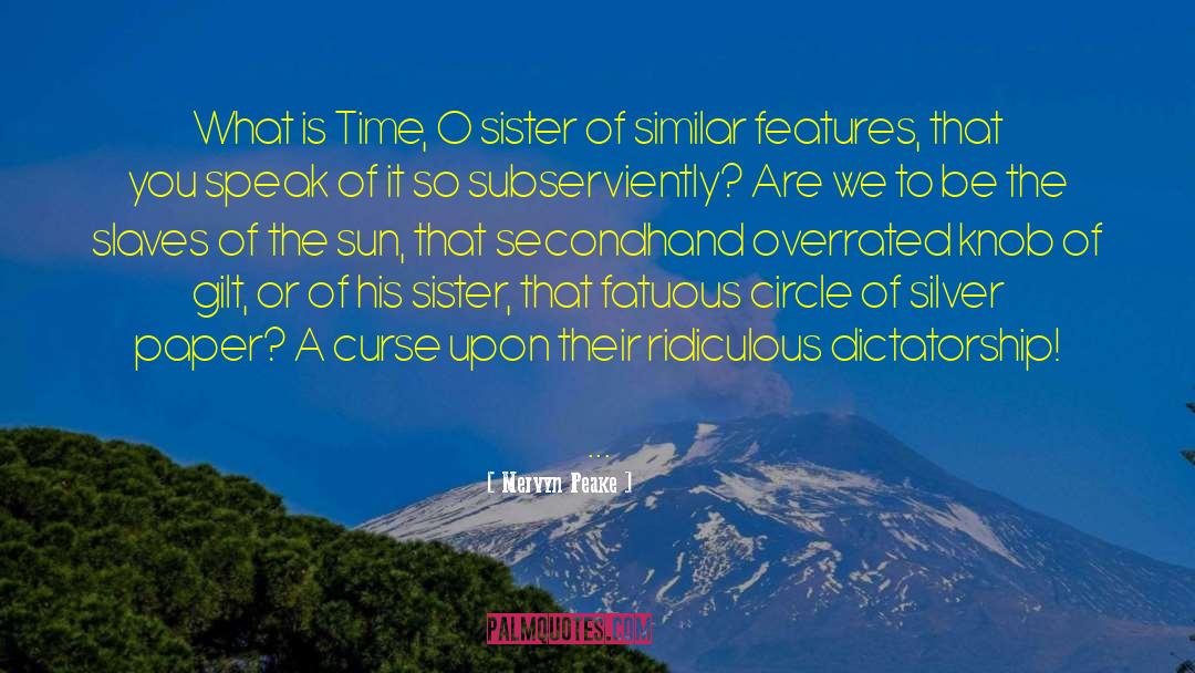 Mervyn Peake Quotes: What is Time, O sister