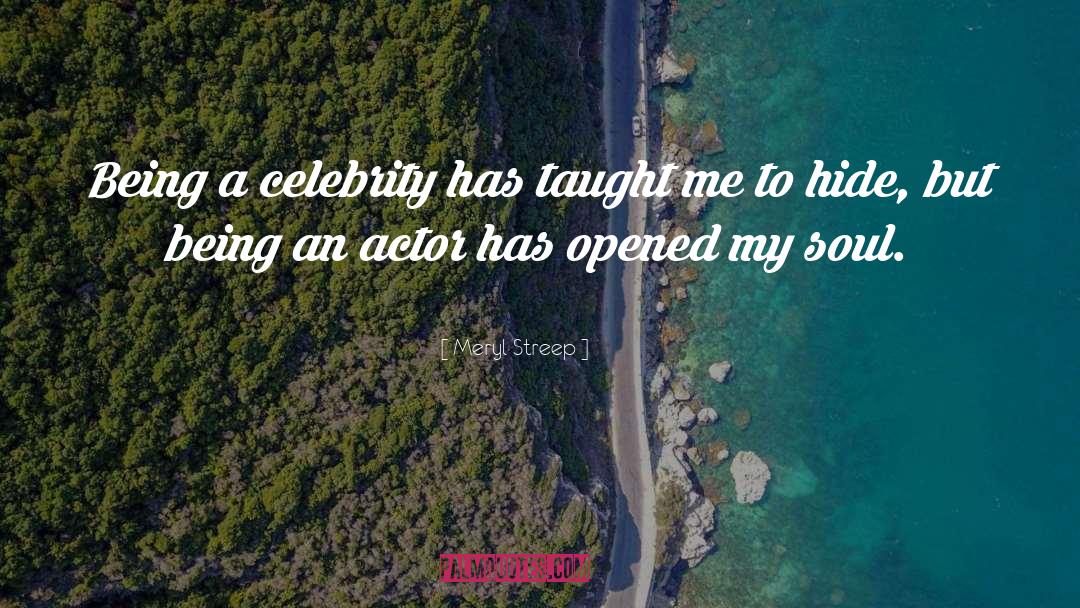 Meryl Streep Quotes: Being a celebrity has taught