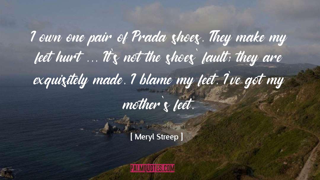 Meryl Streep Quotes: I own one pair of