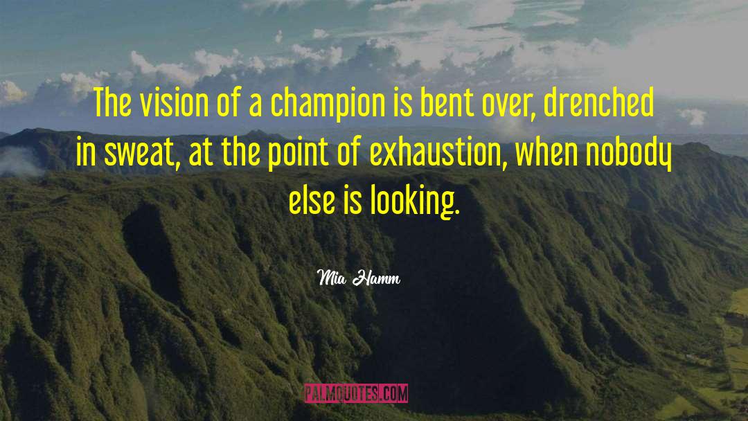 Mia Hamm Quotes: The vision of a champion