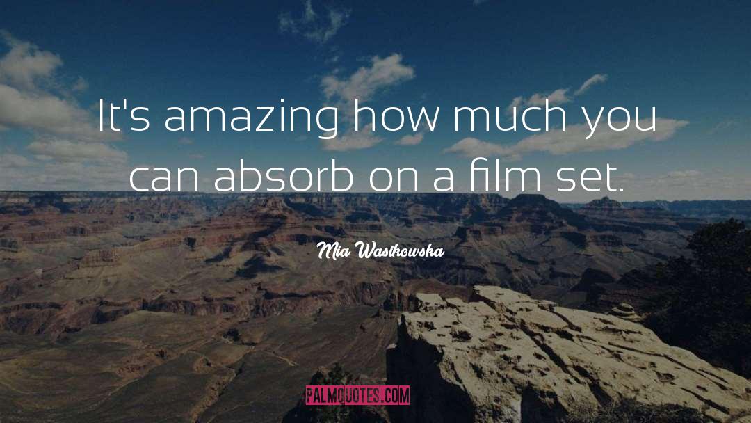 Mia Wasikowska Quotes: It's amazing how much you