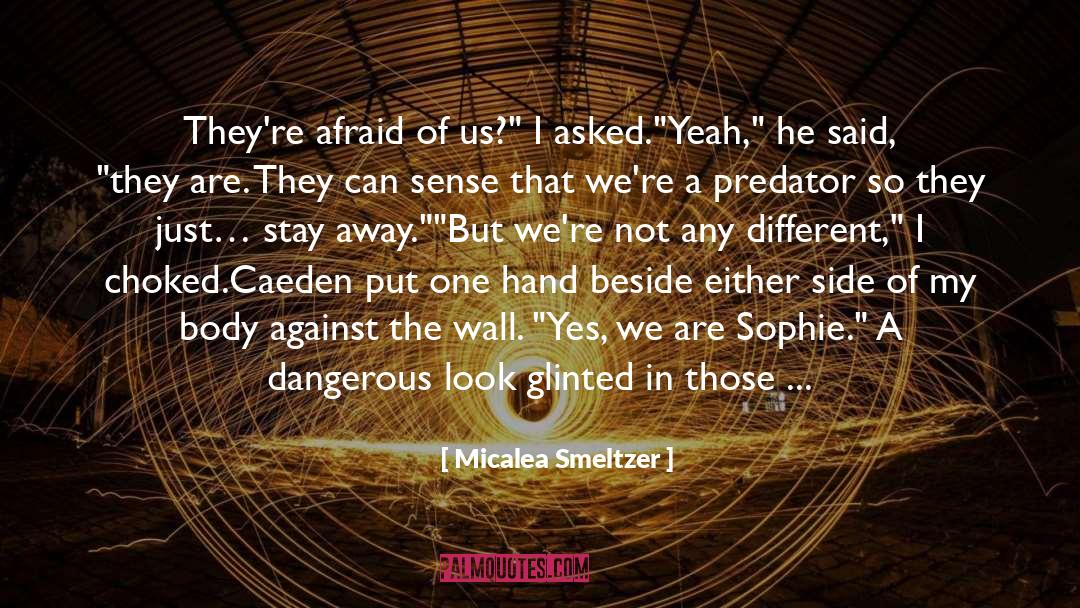 Micalea Smeltzer Quotes: They're afraid of us?