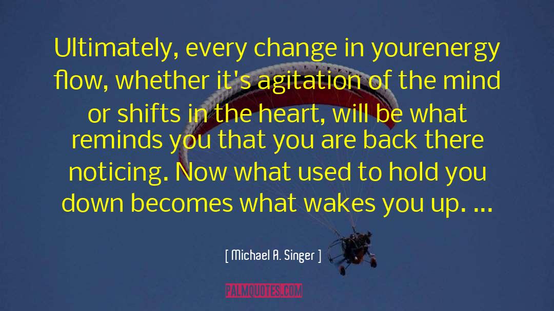 Michael A. Singer Quotes: Ultimately, every change in your<br
