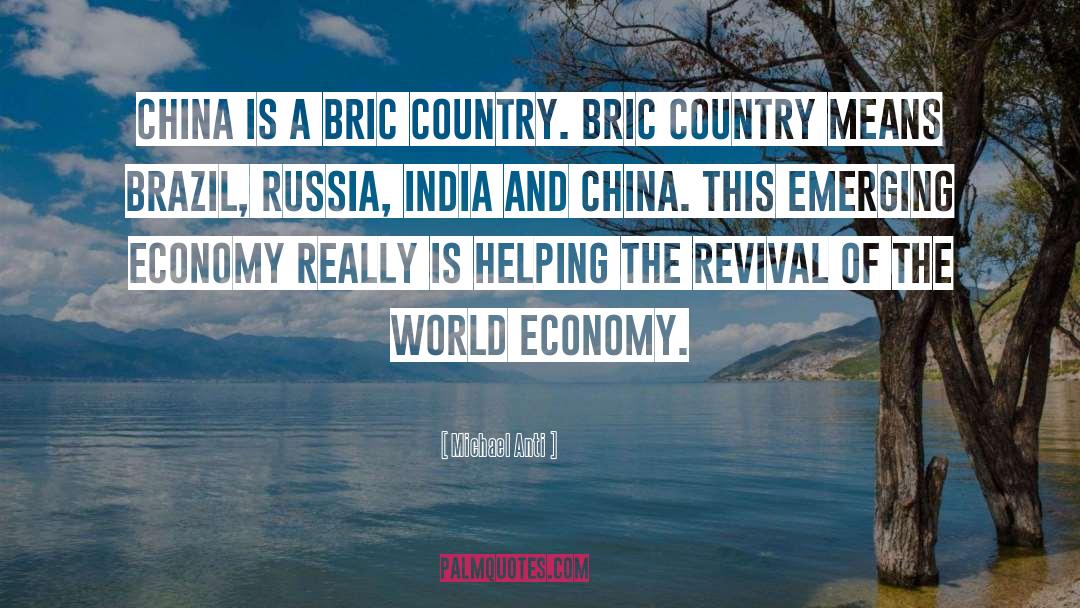 Michael Anti Quotes: China is a BRIC country.