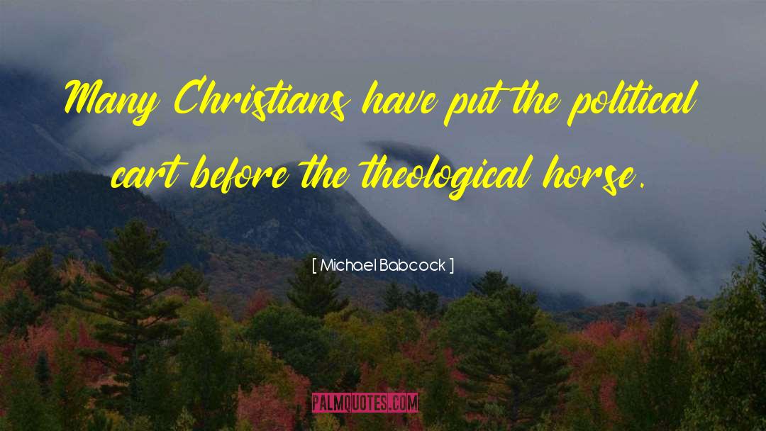 Michael Babcock Quotes: Many Christians have put the