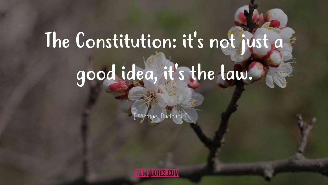 Michael Badnarik Quotes: The Constitution: it's not just